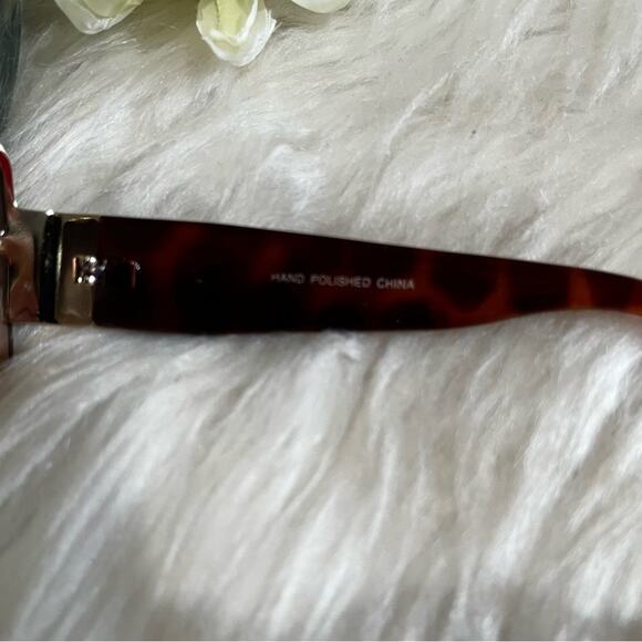 NEW Fantas-Eyes Y2K Rimless Square Oversized Tortoise Gradient Sunglasses NWOT - Picture 14 of 14